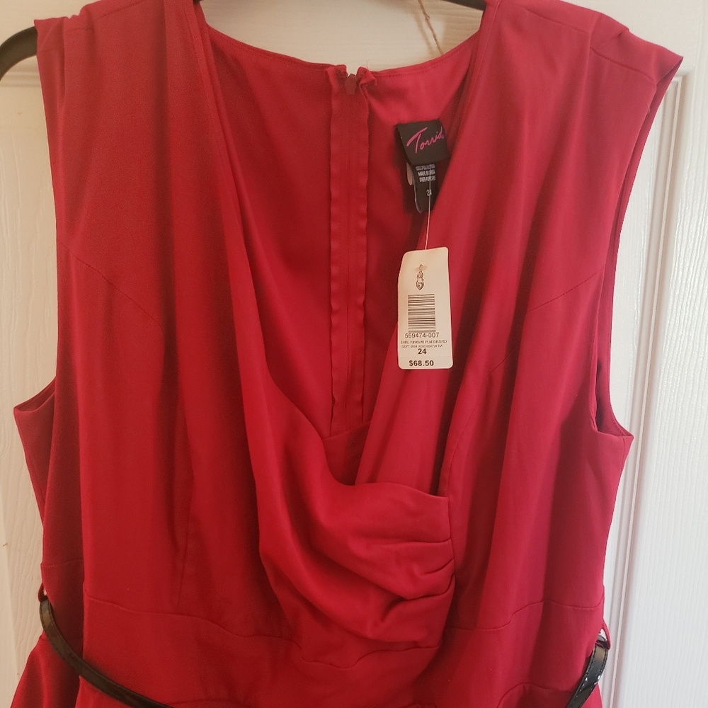 Torrid Peplum Cross Neck Dress